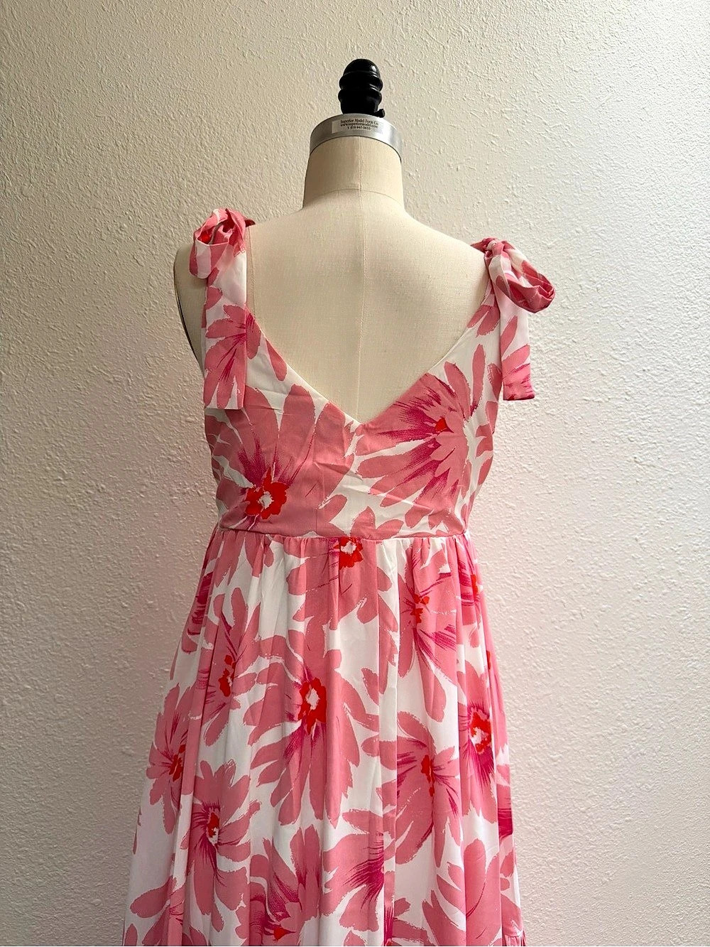 Lulus Floral Maxi Dress in Pink & White NWT - Picture 2 of 7